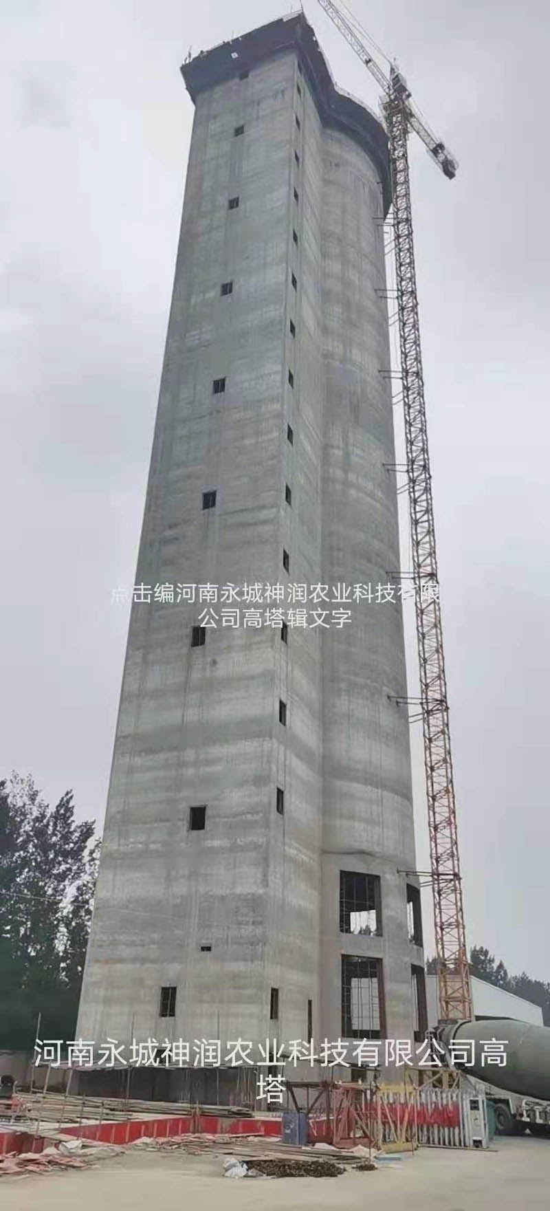 年產20萬噸復合肥造粒高塔項目建筑工程